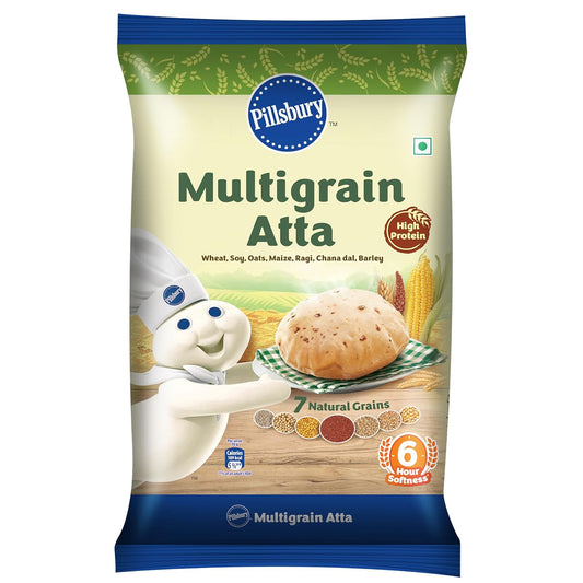 🌾 Pillsbury Multigrain Atta (5kg) – A Nutritious Blend for Healthier Living! 🌾
